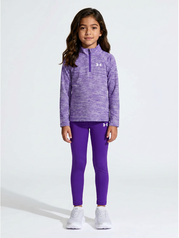 Under Armour Lány szett Under Armour UA 1/4 ZIP LEGGING SET-BLU
