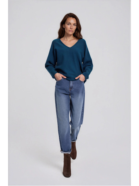 Moodo Mom fit farmerok sötét kék Moodo