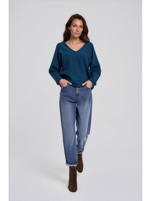 Moodo Mom fit farmerok sötét kék Moodo