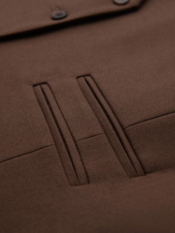 Ombre Clothing Férfi klasszikus zakóvesta – barna V2 V64 Ombre Clothing