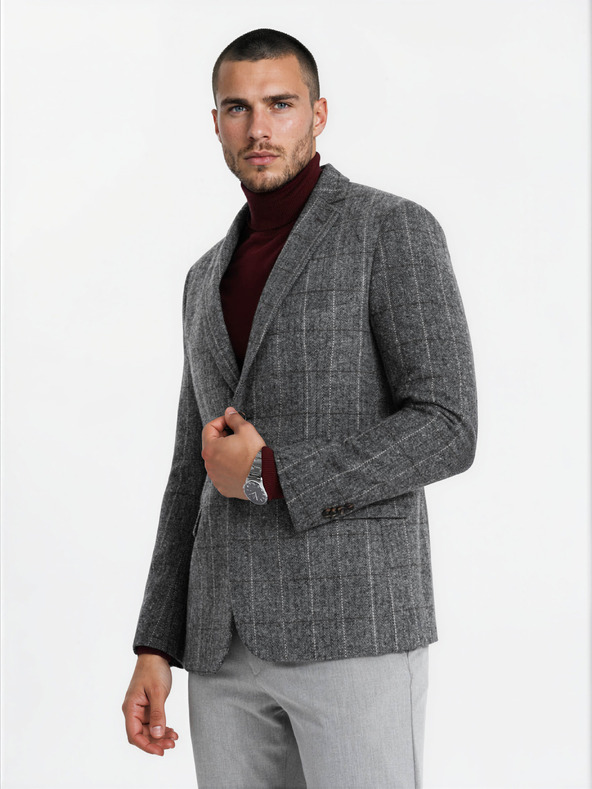 Ombre Clothing M166 Blazer – szürke Ombre Clothing