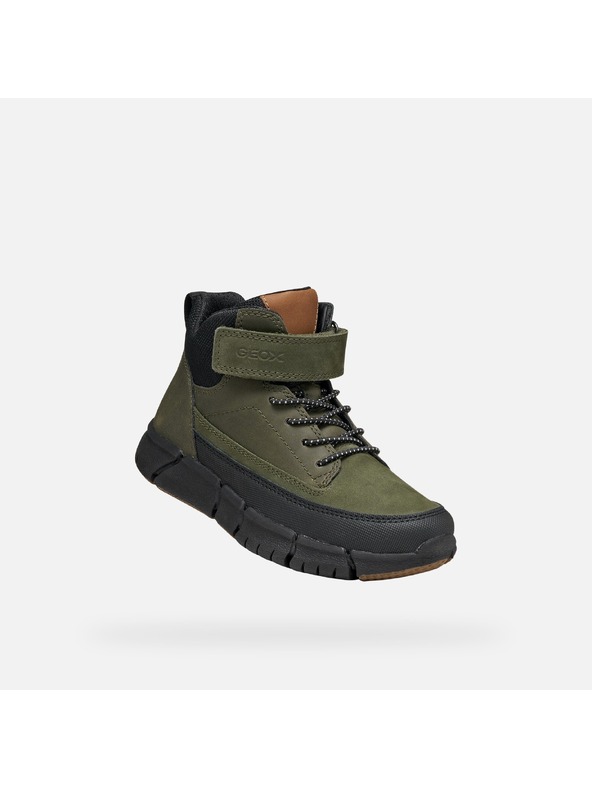 Geox Khaki fiú bakancs Geox Flexyper