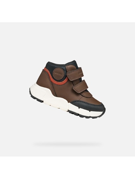 Geox Sötét barna fiú bokacipő Geox Flexyper Mini