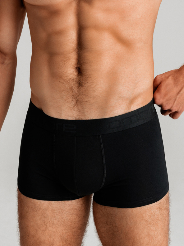 Ombre Clothing Férfi pamut boxeralsó logóval – 3 darab mixben V2 U532 Ombre Clothing