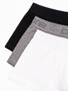 Ombre Clothing Férfi pamut boxeralsó logóval – 3 darab mixben V2 U532 Ombre Clothing
