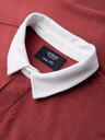 Ombre Clothing Férfi bordó galléros pulóver Ombre Clothing