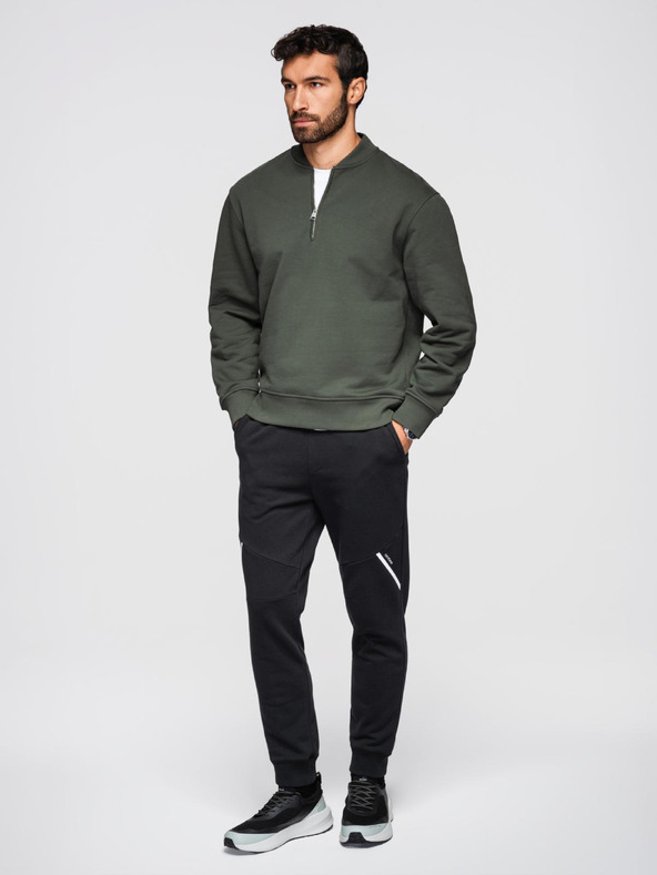 Ombre Clothing Férfi jogger nadrág - fekete V2 OM-PASK-0280 Ombre Clothing