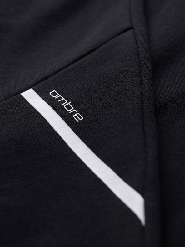 Ombre Clothing Férfi jogger nadrág - fekete V2 OM-PASK-0280 Ombre Clothing