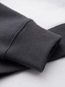 Ombre Clothing Férfi kontrasztos pulóver raglan ujjakkal - krémszínű és grafitszürke V1 OM-SSNZ-0239 Ombre Clothing