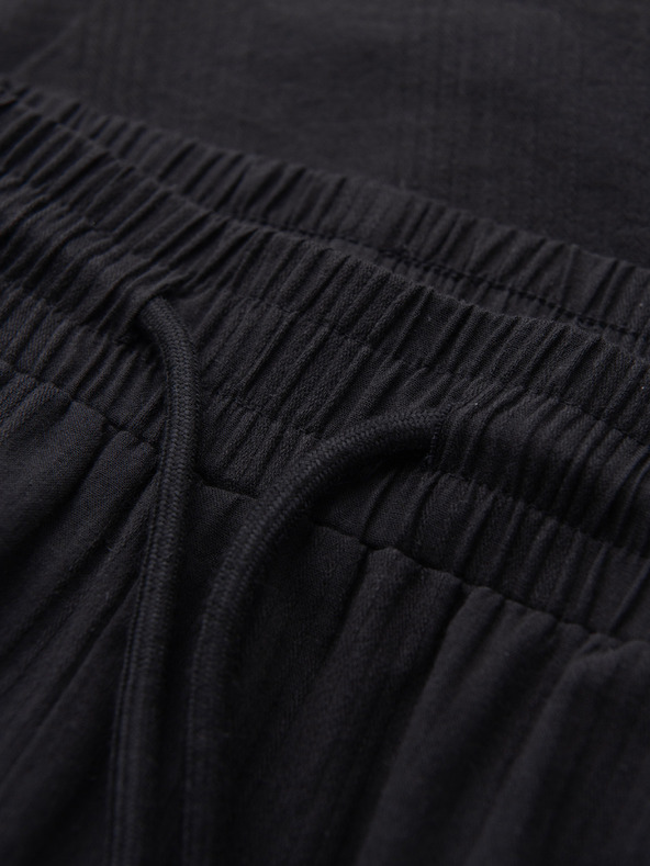 Ombre Clothing Könnyű férfi strukturált pamutnadrág – fekete V2 OM-PACP-0312 Ombre Clothing