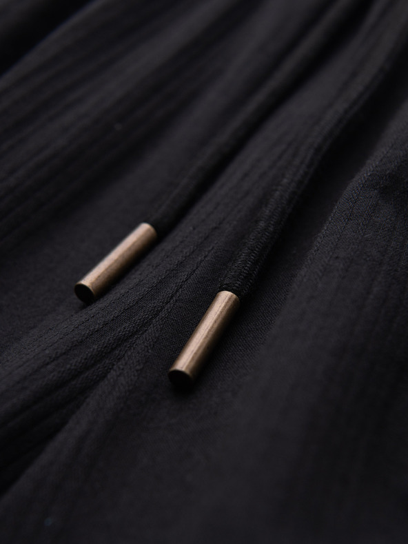Ombre Clothing Könnyű férfi strukturált pamutnadrág – fekete V2 OM-PACP-0312 Ombre Clothing