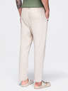 Ombre Clothing Férfi pamutnadrág strukturált szabással REGULAR FIT – elefántcsont V2 OM-PACP-0310 Ombre Clothing