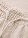 Ombre Clothing Férfi pamutnadrág strukturált szabással REGULAR FIT – elefántcsont V2 OM-PACP-0310 Ombre Clothing