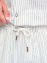 Ombre Clothing Férfi viszkóz és linen csíkos nadrág – törtfehér V1 OM-PACP-0311 Ombre Clothing