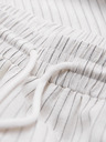 Ombre Clothing Férfi viszkóz és linen csíkos nadrág – törtfehér V1 OM-PACP-0311 Ombre Clothing