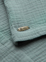 Ombre Clothing Férfi muszelinig kubai gallérral – pasztell zöld V3 OM-SHSS-0223 Ombre Clothing