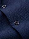 Ombre Clothing Férfi pamuting kubai gallérral – sötétkék V1 OM-SHSS-0220 Ombre Clothing