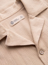 Ombre Clothing Férfi pamuting kubai gallérral – világosbarna V1 OM-SHSS-0221 Ombre Clothing