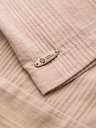 Ombre Clothing Férfi pamuting kubai gallérral – világosbarna V1 OM-SHSS-0221 Ombre Clothing