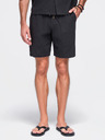 Ombre Clothing Férfi pamutshortok strukturált mintával – fekete V2 OM-SRCS-0209 Ombre Clothing