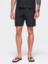 Ombre Clothing Férfi pamutshortok strukturált mintával – fekete V2 OM-SRCS-0209 Ombre Clothing