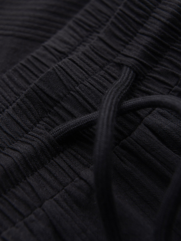Ombre Clothing Férfi pamutshortok strukturált mintával – fekete V2 OM-SRCS-0209 Ombre Clothing