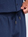 Ombre Clothing Férfi rövidnadrág struktúrált pamutvászonból – sötétkék V1 OM-SRCS-0207 Ombre Clothing