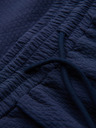 Ombre Clothing Férfi rövidnadrág struktúrált pamutvászonból – sötétkék V1 OM-SRCS-0207 Ombre Clothing