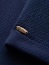 Ombre Clothing Férfi rövidnadrág struktúrált pamutvászonból – sötétkék V1 OM-SRCS-0207 Ombre Clothing