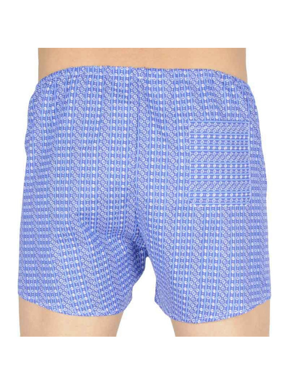 Foltýn Klasszikus férfi boxer rövidnadrág Foltýn kék kerekekkel