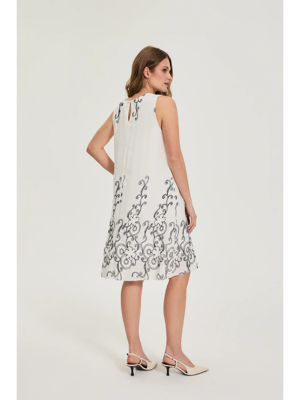 Moodo Viszkózruha fehér Moodo