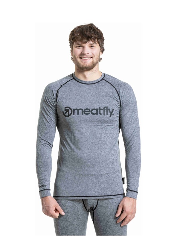 Meatfly Meatfly férfi termo póló Avery Charcoal Heather