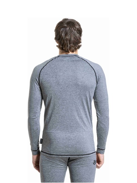 Meatfly Meatfly férfi termo póló Avery Charcoal Heather