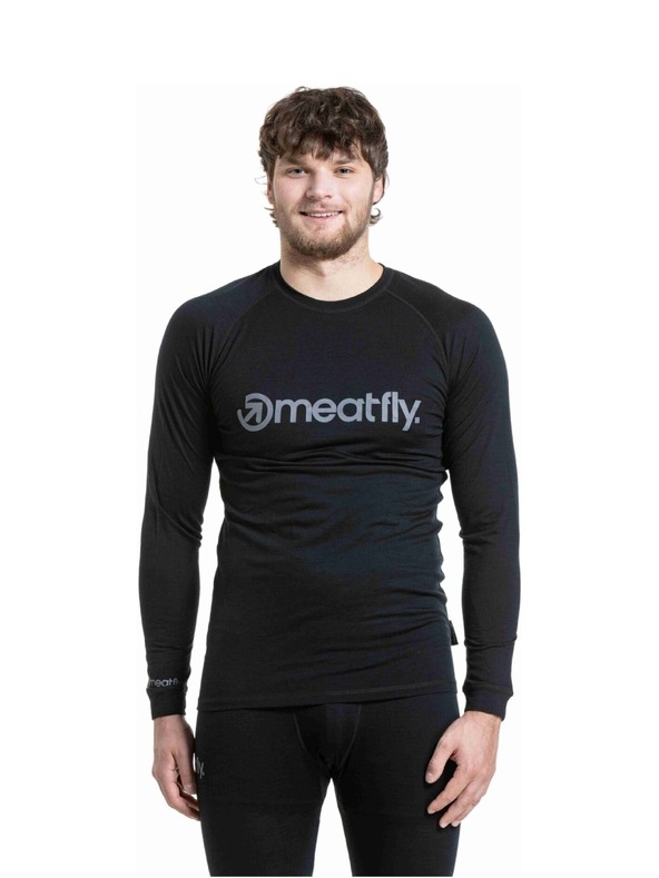 Meatfly Meatfly férfi merino póló Bernie Black
