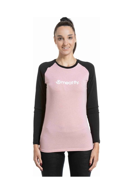 Meatfly Meatfly női merino póló Grace Rose / Black