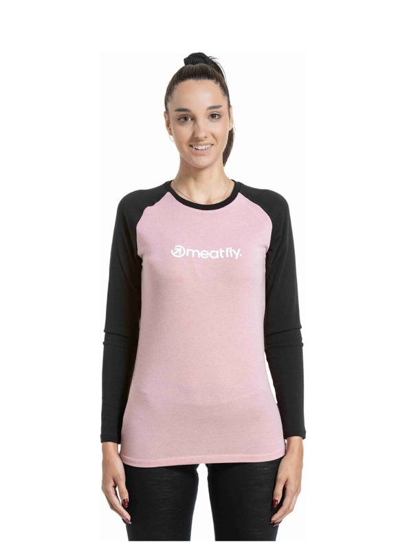 Meatfly Meatfly női merino póló Grace Rose / Black