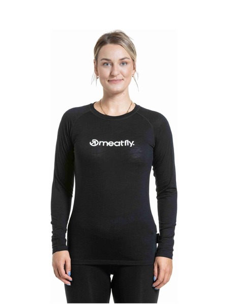 Meatfly Meatfly női merino póló Lacey Black