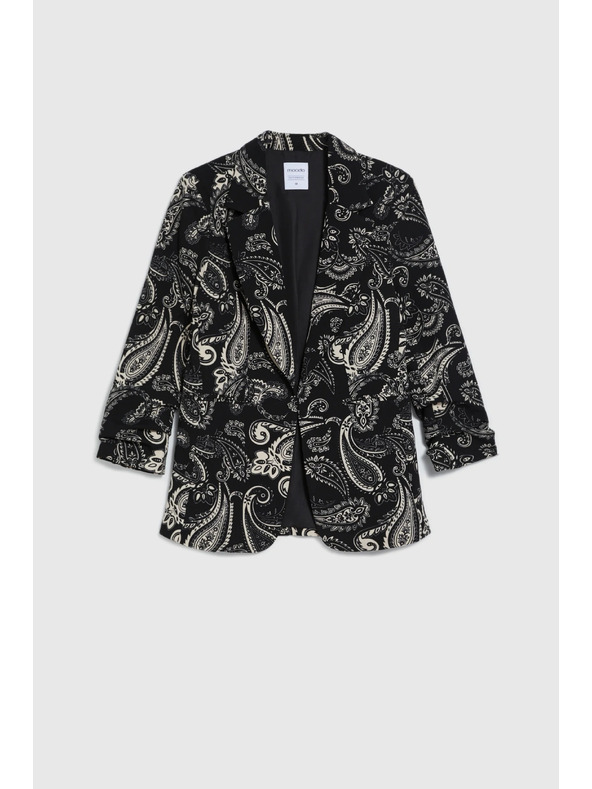 Moodo Paisley mintás fekete Moodo blazer