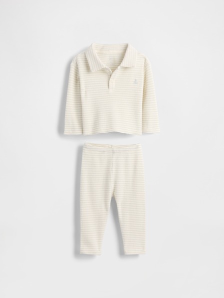 GAP Baby Softspun gofrimintás outfitszett Brannan Bear GAP