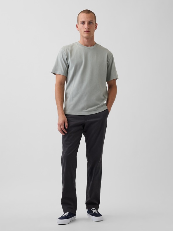 GAP Khaki Straight nadrág GAP