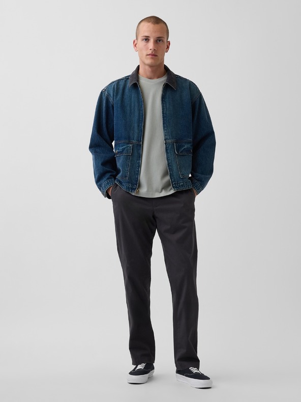 GAP Khaki Straight nadrág GAP