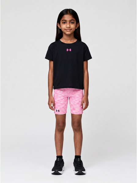 Under Armour Lány szett Under Armour UA TWIST BIKE SHORT SET-BLK