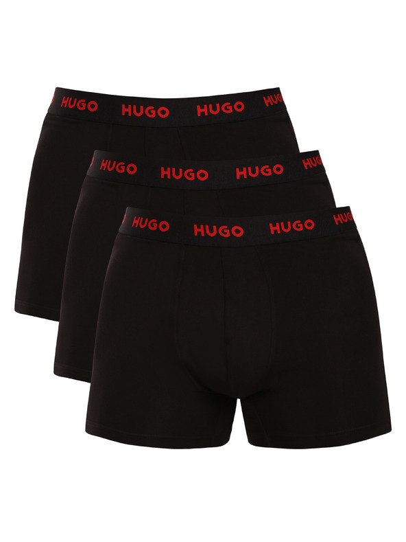 HUGO Háromdarabos szett - HUGO férfi boxeralsó fekete