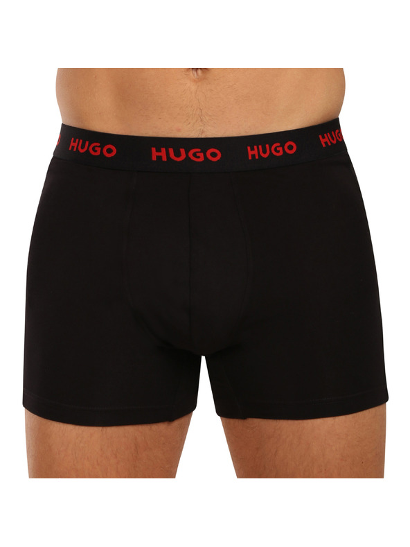 HUGO Háromdarabos szett - HUGO férfi boxeralsó fekete