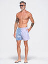 Ombre Clothing Kétszínű férfi fürdőnadrág strukturált anyagból – kék-lila V2 OM-SRSS-0215 Ombre Clothing