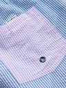 Ombre Clothing Kétszínű férfi fürdőnadrág strukturált anyagból – kék-lila V2 OM-SRSS-0215 Ombre Clothing