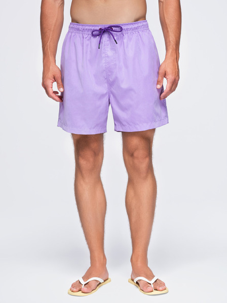 Ombre Clothing Férfi fürdőnadrág matt felületű szövetből – lila V6 OM-SRSS-0216 Ombre Clothing