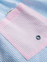Ombre Clothing Férfi kétszínű fürdőnadrág textúrázott anyagból – kék-rózsaszín V3 OM-SRSS-0215 Ombre Clothing