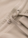 Ombre Clothing Viszkóz férfi rövidnadrág gumírozott derekkal – bézs V3 OM-SRCS-0206 Ombre Clothing