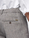 Ombre Clothing Férfi strukturált rövidnadrág REGULAR FIT – barna melanzsz V1 OM-SRCS-0189 Ombre Clothing